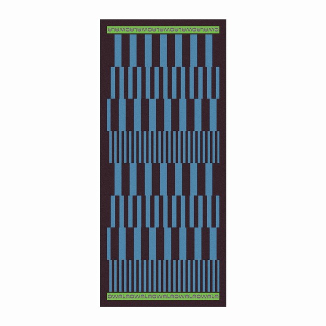 owala polyester strandhanddoeken zwartblauw