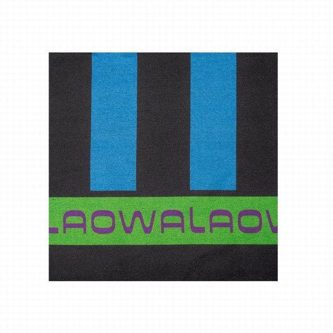 owala polyester strandhanddoeken zwartblauw