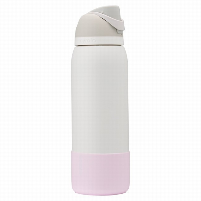 owala 40oz fles in laarsroze
