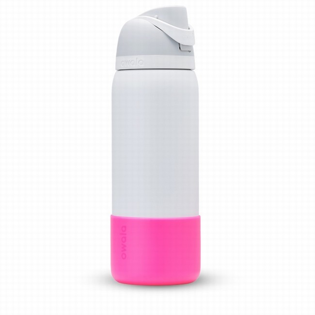 owala 32oz fles in laarsroze