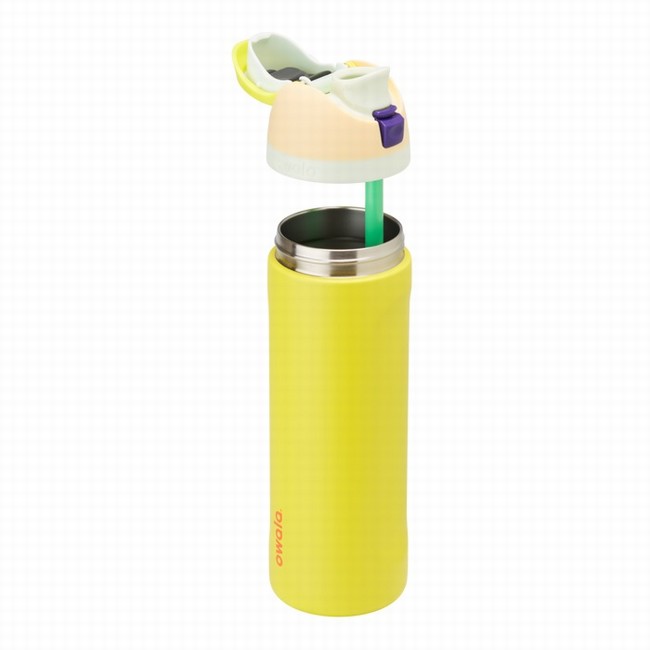 owala 24oz freesip waterflessen geel