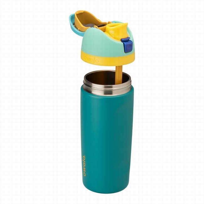 owala 16oz freesip waterflessen voor kinderen groen