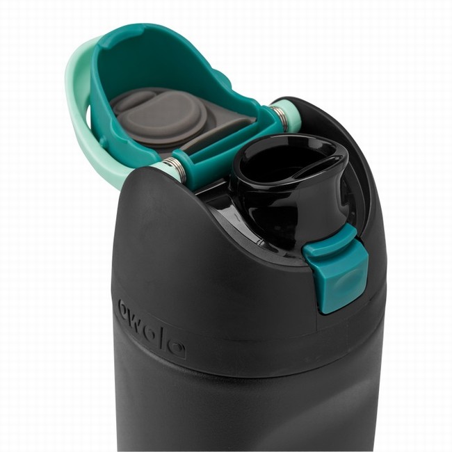 owala 16oz freesip waterflessen voor kinderen zwart
