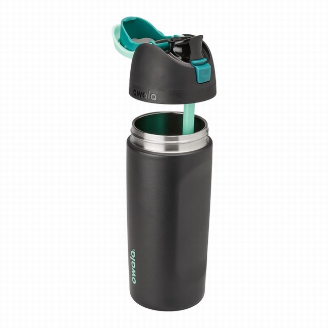 owala 16oz freesip waterflessen voor kinderen zwart