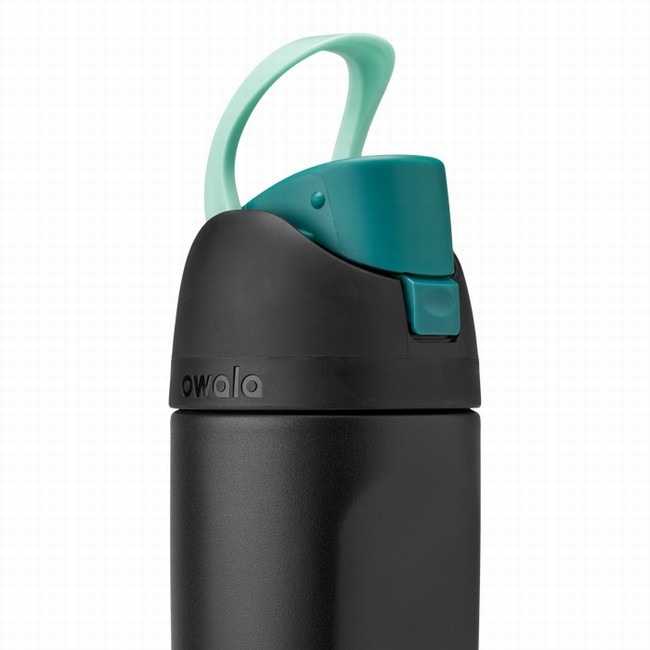 owala 16oz freesip waterflessen voor kinderen zwart