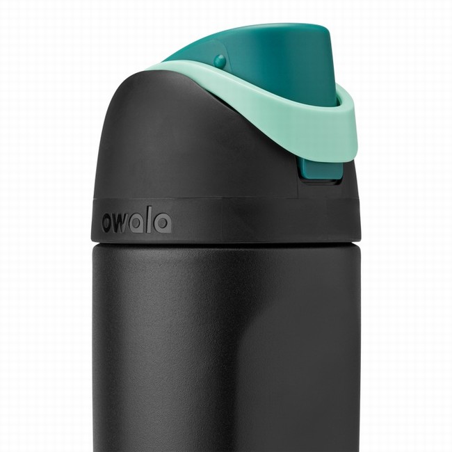 owala 16oz freesip waterflessen voor kinderen zwart