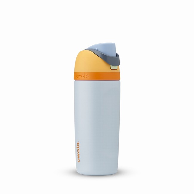 owala 16oz freesip waterflessen voor kinderen grijs