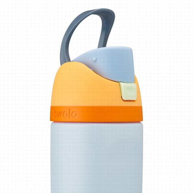 owala 16oz freesip waterflessen voor kinderen grijs