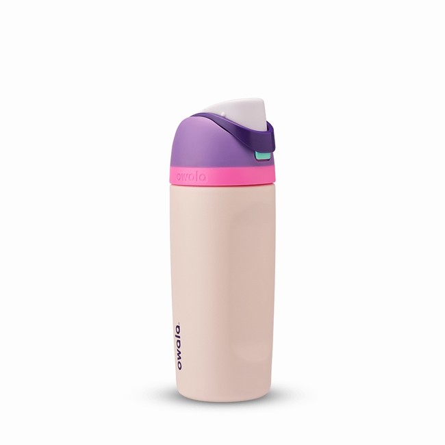 owala 16oz freesip waterflessen voor kinderen beige
