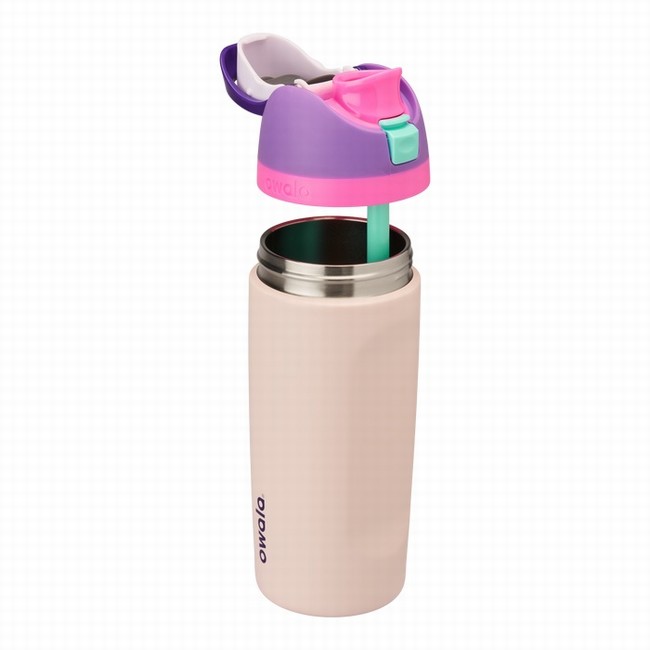 owala 16oz freesip waterflessen voor kinderen beige