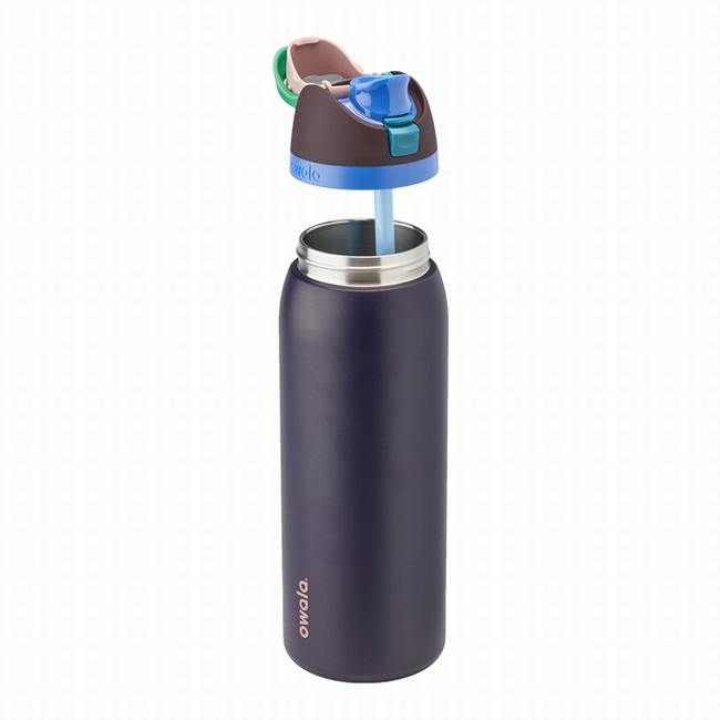 owala 40oz freesip waterflessen marineblauw