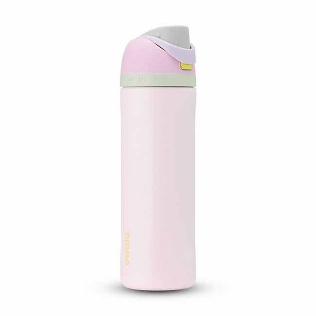 owala 24oz freesip waterflessen roze