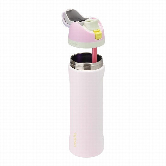 owala 24oz freesip waterflessen roze