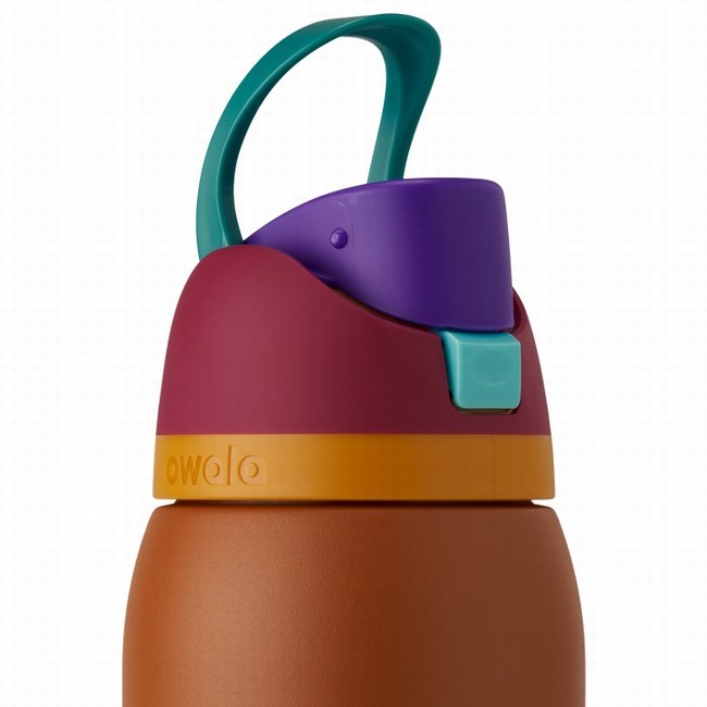 owala 40oz freesip waterflessen bruin