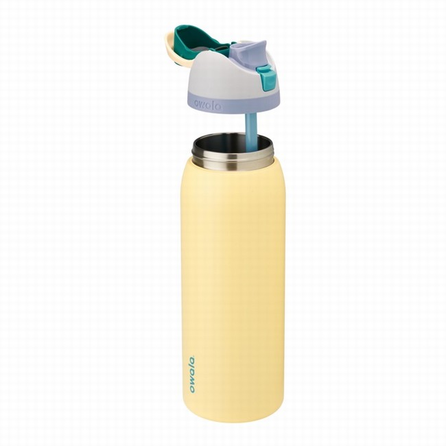 owala 40oz freesip waterflessen geel