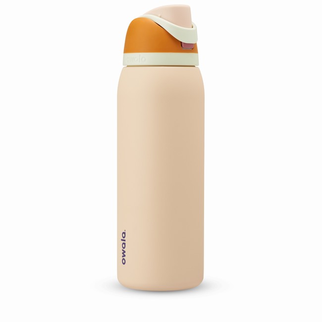 owala 40oz freesip waterflessen beige