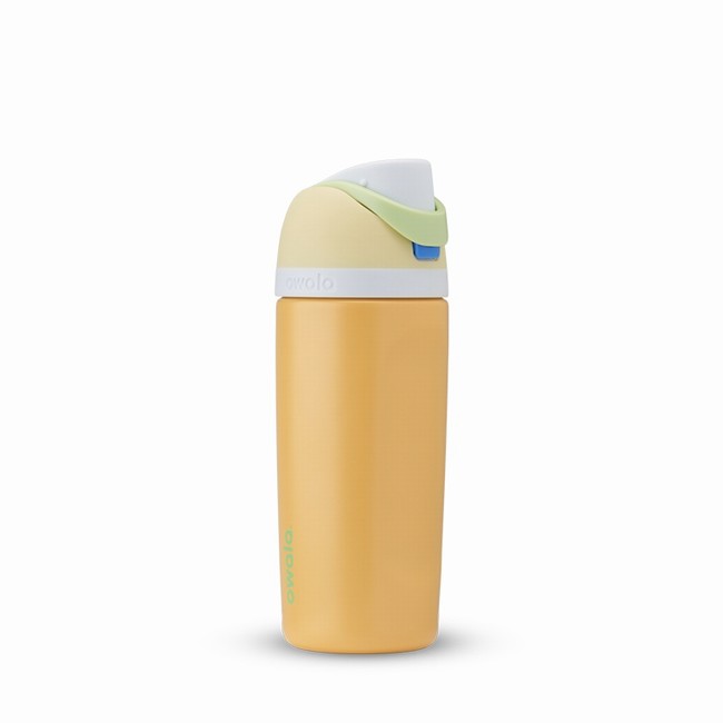 owala 16oz freesip waterflessen voor kinderen geel