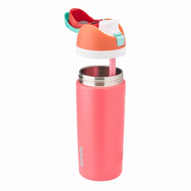owala 16oz freesip waterflessen voor kinderen roze