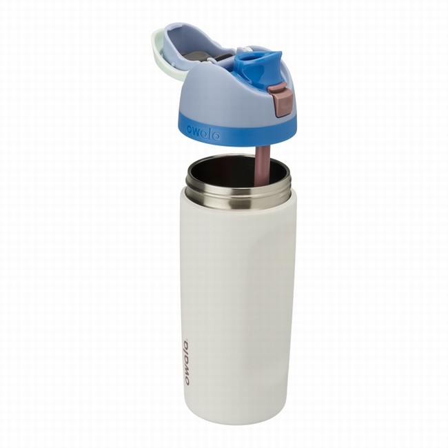 owala 16oz freesip waterflessen voor kinderen wit