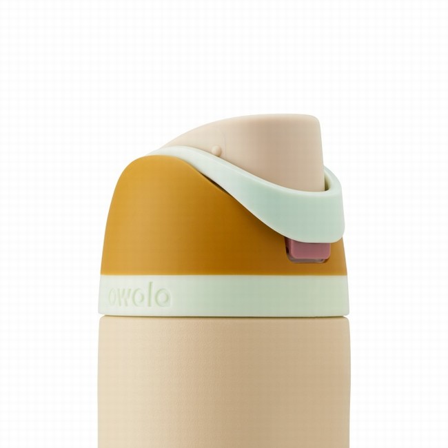 owala 24oz freesip waterflessen beige