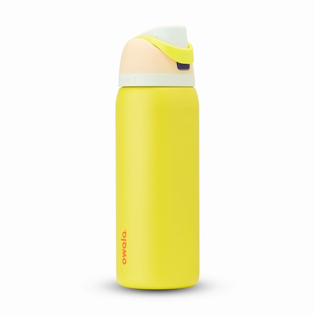 owala 32oz freesip waterflessen geel