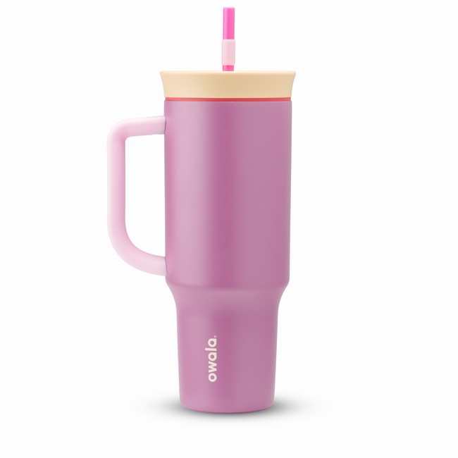 owala 40oz drinkbeker waterfles paars