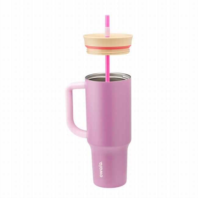 owala 40oz drinkbeker waterfles paars