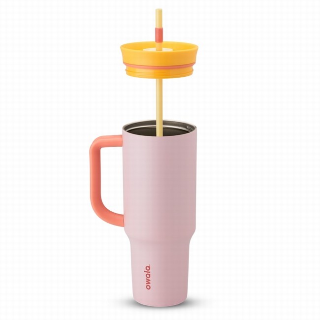 owala 40oz drinkbeker waterfles roze