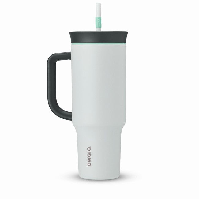 owala 40oz drinkbekers met waterfles wit
