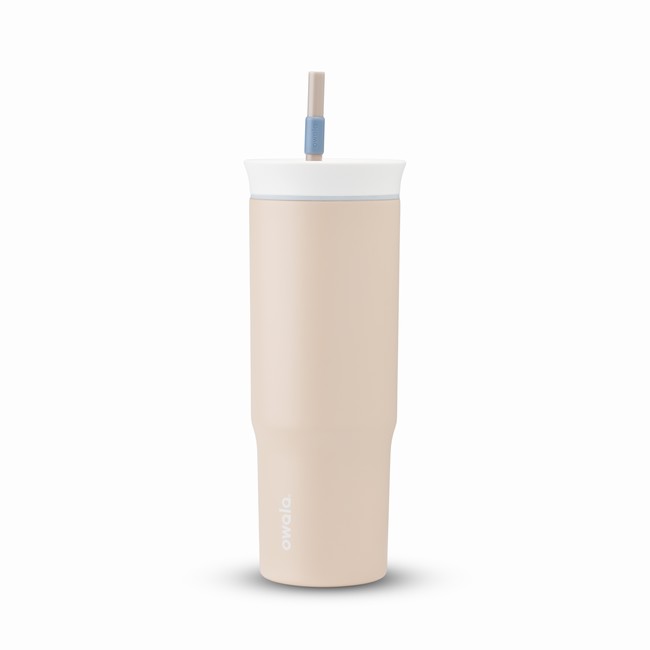 owala drinkfles van 710 ml 24 oz in beige
