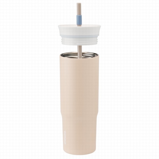 owala drinkfles van 710 ml 24 oz in beige