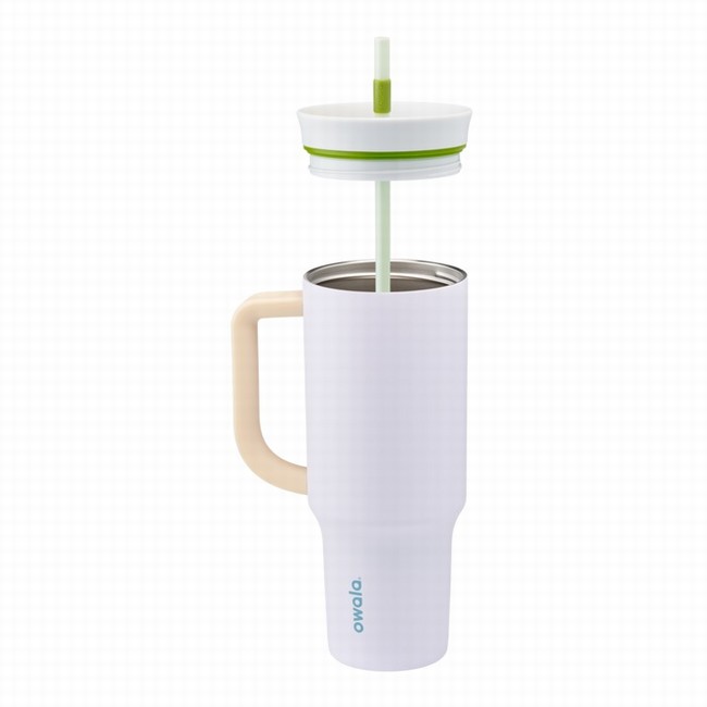 owala 40oz drinkbekers met waterfles wit