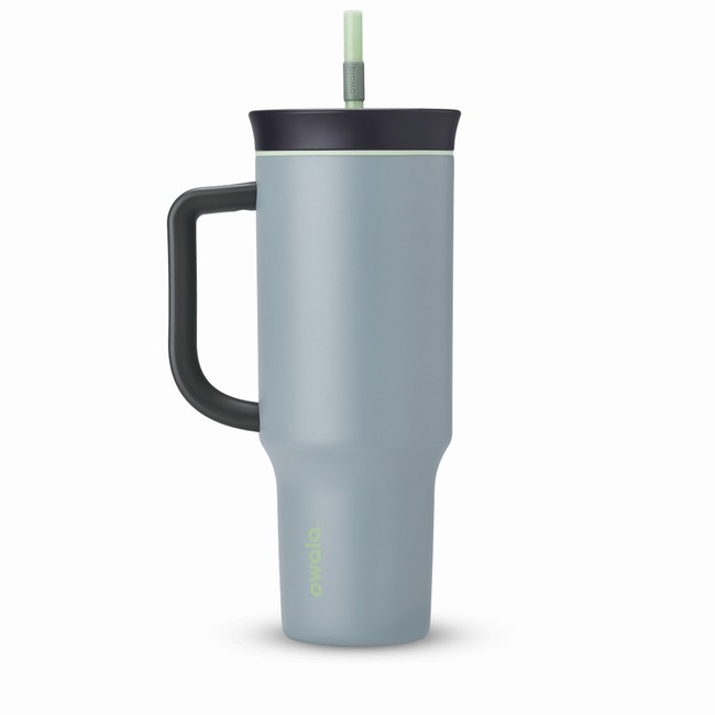 owala 40oz drinkbeker waterfles grijs
