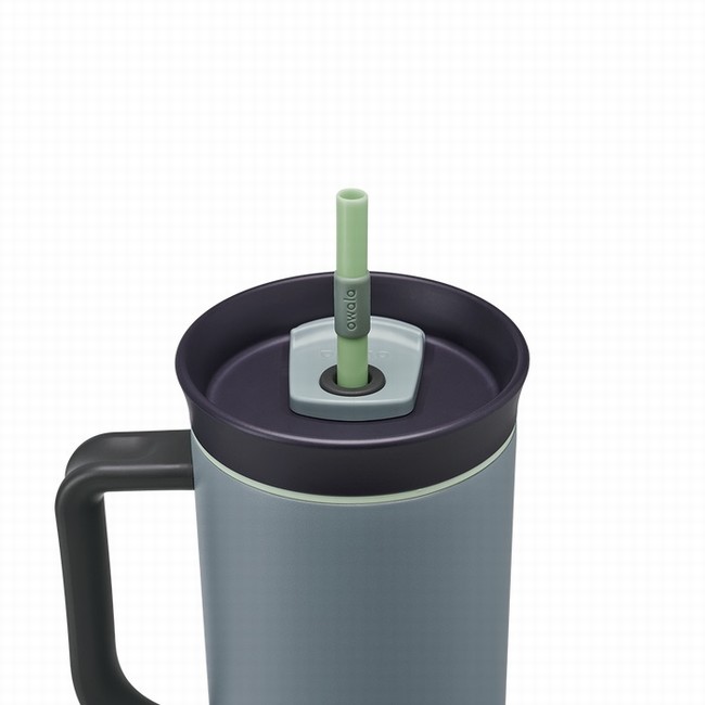 owala 40oz drinkbeker waterfles grijs