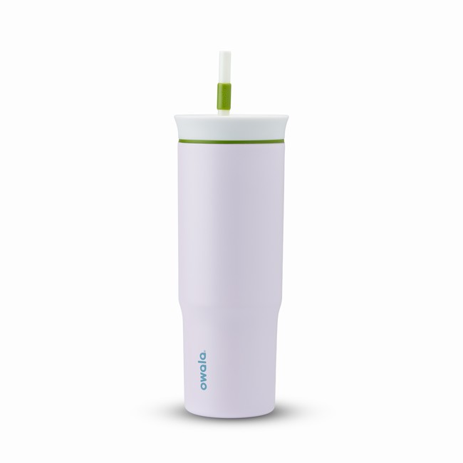 owala drinkflessen van 710 ml 24 oz in het wit