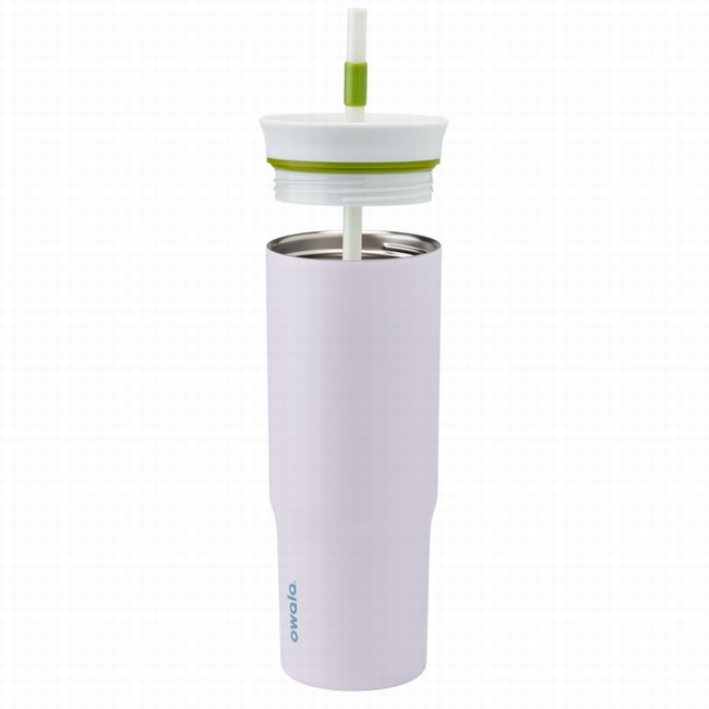 owala drinkflessen van 710 ml 24 oz in het wit