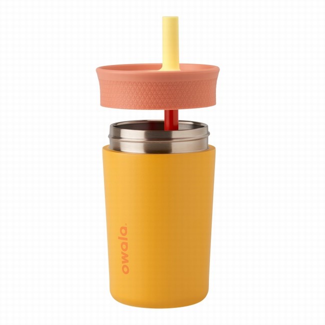 owala drinkbeker van 355 ml 12 oz voor kinderen oranje