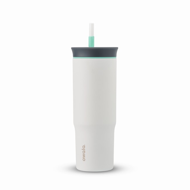 owala drinkflessen van 710 ml 24 oz in het wit